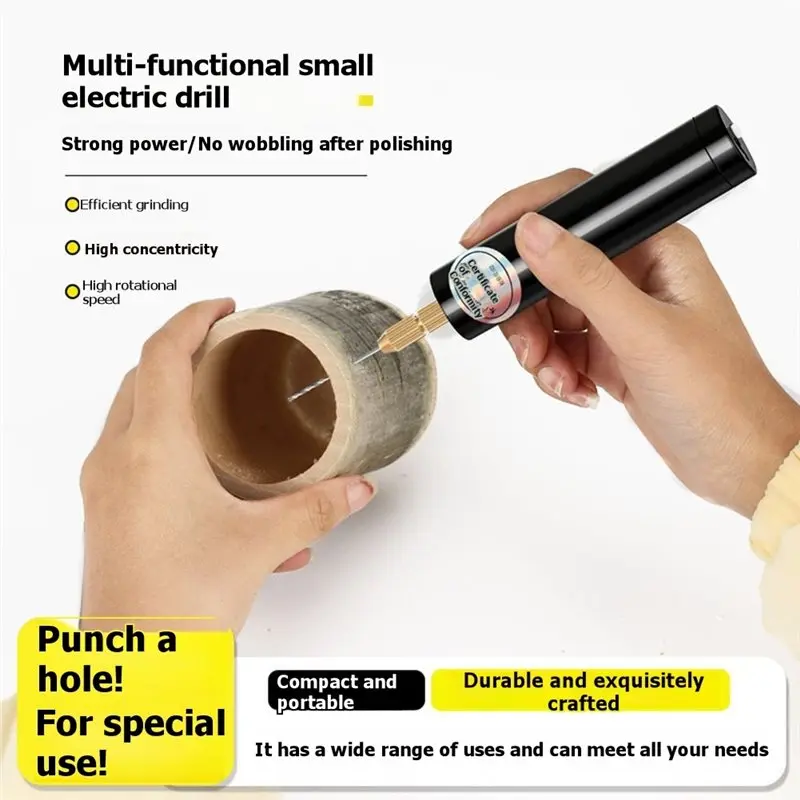 Rechargeable Compact Handheld Rotating Tool Set For DIY Carving Drilling- Includes Storage Case And Accessories Rotary