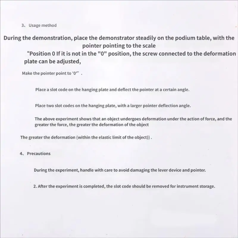 

Educational Deformation Demonstrator Apparatus With Optical Lever Principle Physics Teaching Aid For Science Experiment