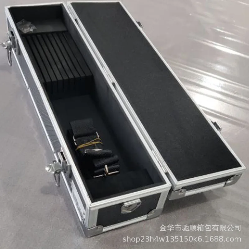 Aluminum Alloy Tool Case with Combination Lock, Portable Flight Case Carrier for Kitchen Knife Storage, Display and Transport