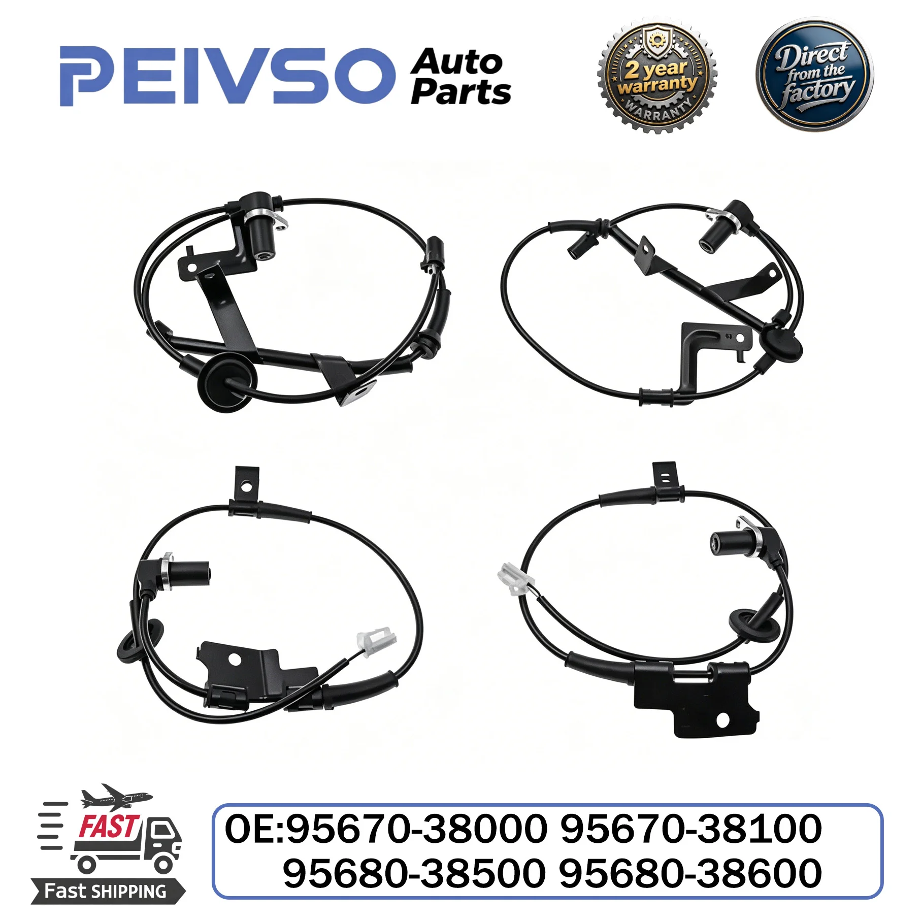 

ABS Wheel Speed Sensor Front Rear 95670-38000 95670-38100 95680-38500 95680-38600 For Hyundai Sonata XG300 Kia Magentis Optima