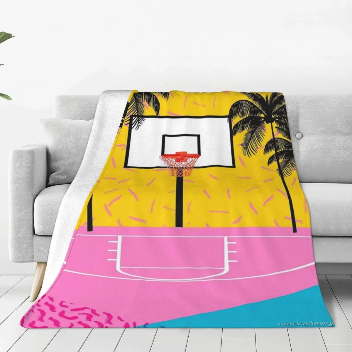 Dope - Memphis Retro Vibes Basketball Four Seasons Universal Blanket Movie Theater Can Be Laid Mother's Day Gift