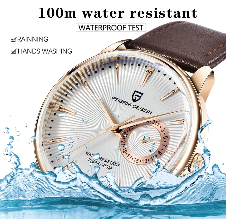 Pagani Design New Men\'s Business Quartz Watch Leisure Sports Watch Luxury Military 100M Waterproof Watch Reloj Hombre Gift