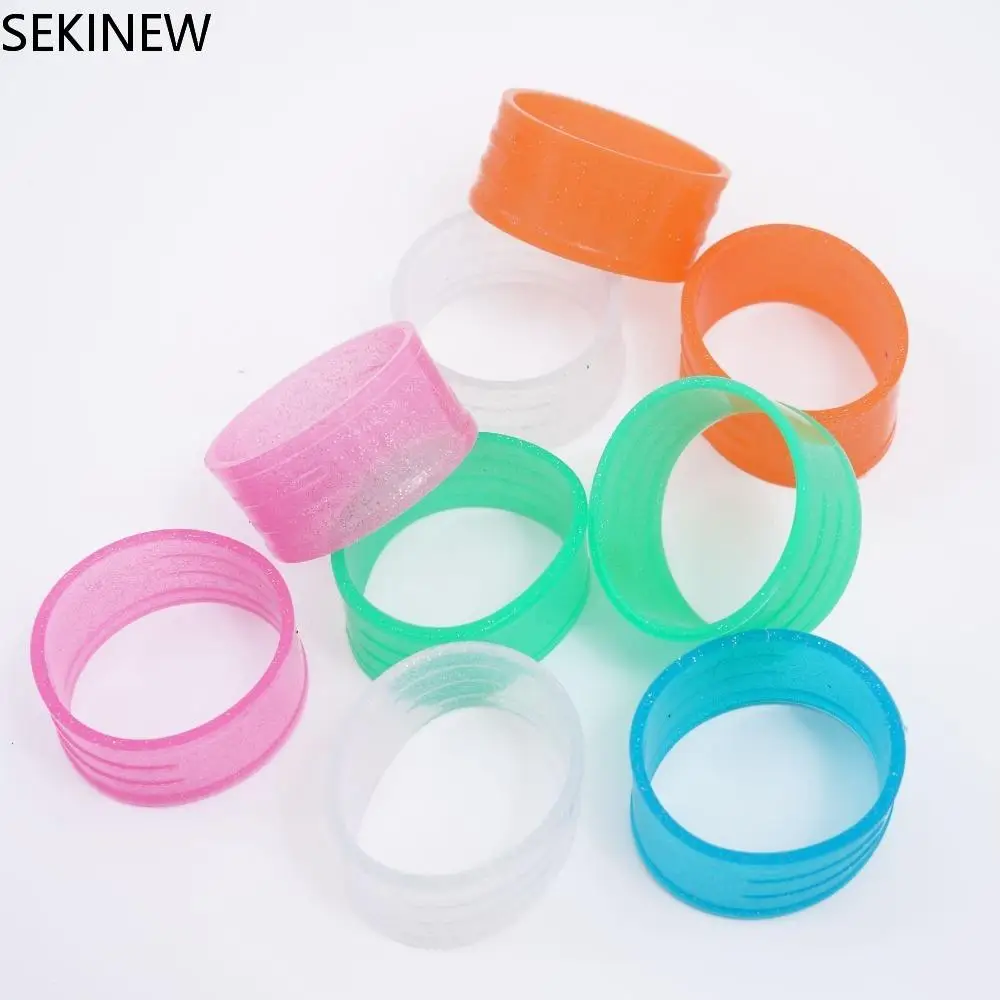 

Jelly-colored Shiny Silicone Tennis Racket Sealing Rubber Ring Hand Glue Absorbent Belt Fixed Rubber Ring Tennis Overgrip