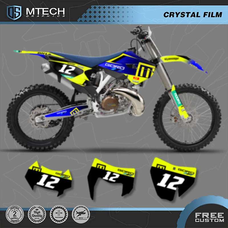 

DSMTECH MOTOR Custom Team Graphics Decals Stickers Kits For Husqvarna 14-15 TC FC TX FX FS 14 2015 2016 TE FE 125-450cc 002