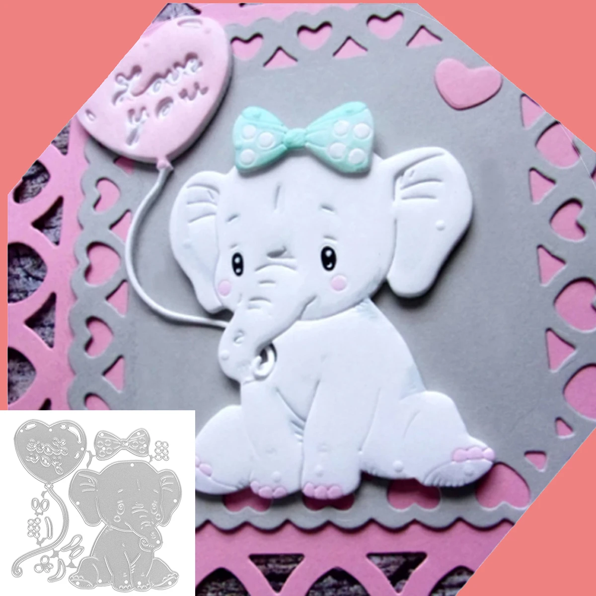 Baby Baby Baby Elephant Elephant szablony do wycinania dekoracyjne wytłaczanie do scrapbookingu szablony do wycinania rękodzieła