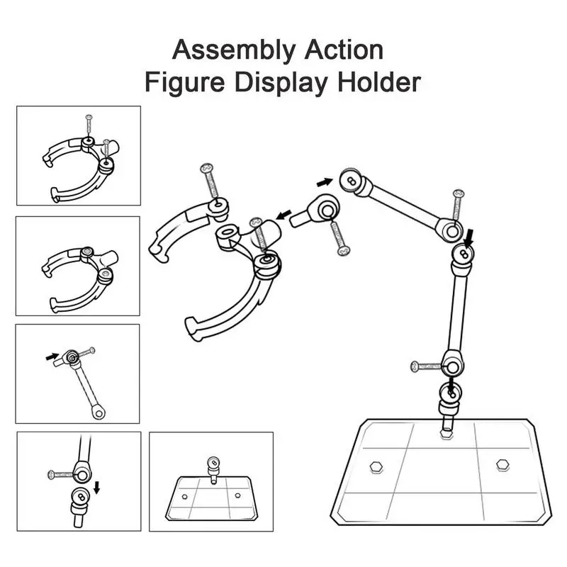 

Multipurpose Bracket Decoration Model Action Figure Display Stand Base Suitable For 6-7 Inch Figure Doll Anime HG114 RG
