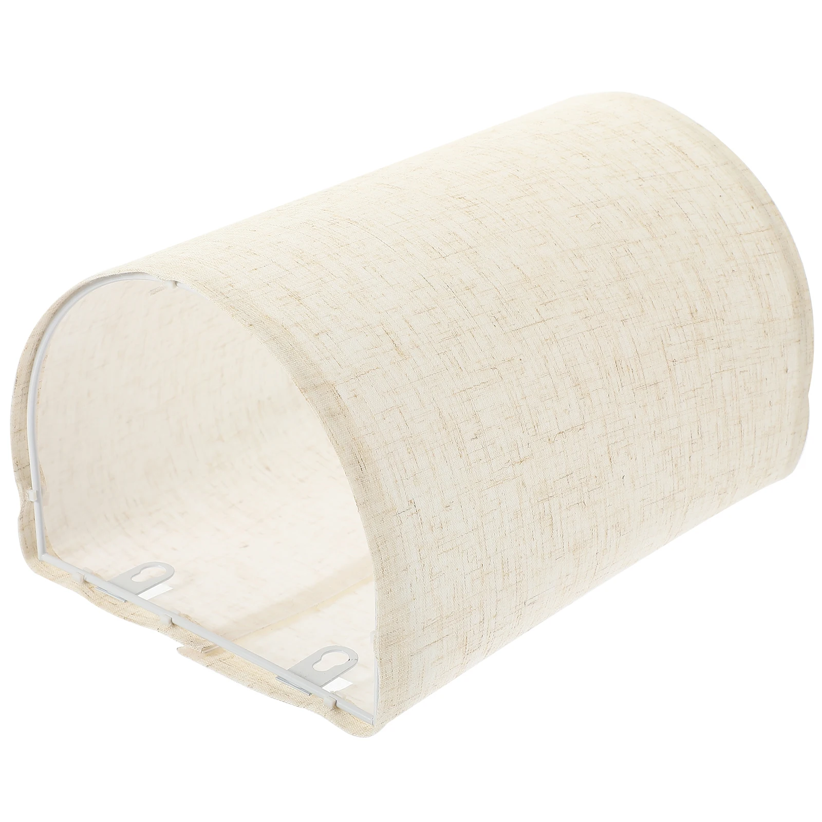 

1pc Linen Lamp Shade Half Round Solid Color Fabric Cover For Table Floor Desk Bedside Lamp Modern Replacement Drum Style