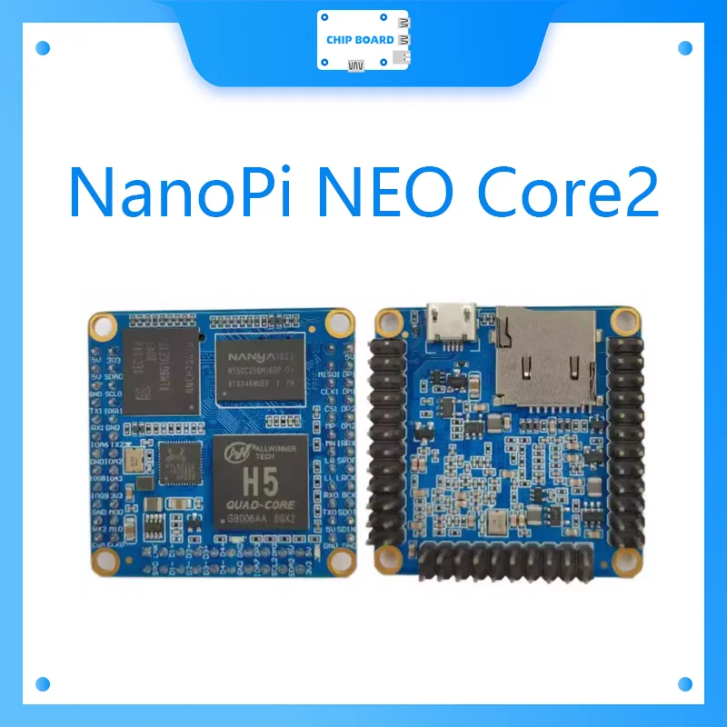 Imagem -01 - Placa Núcleo Nanopi Neo Amigável Core2 Allwinner h5 Quad-core A53 Sistema Ubuntu