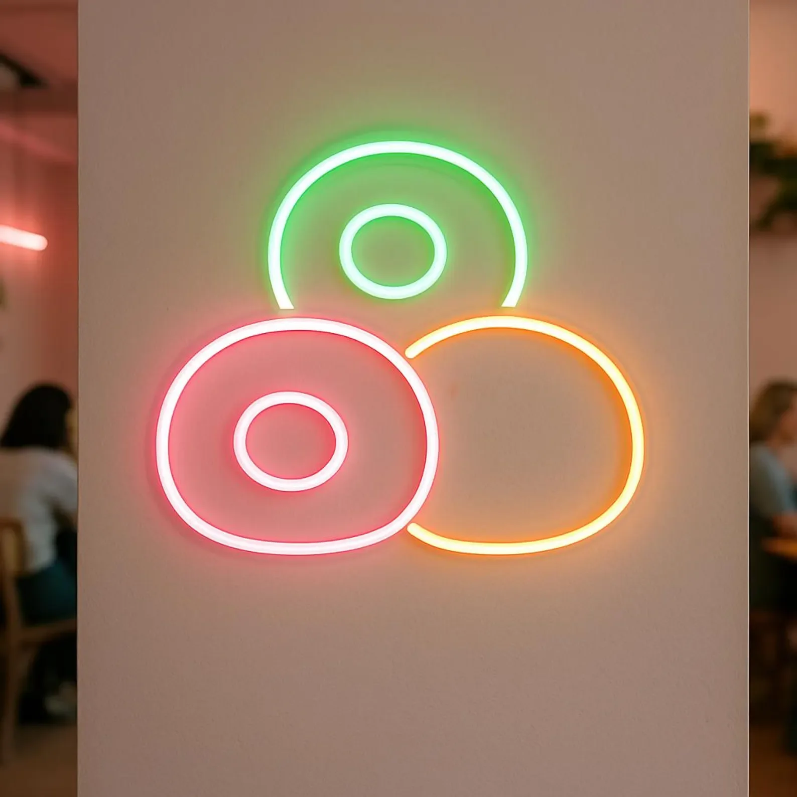 Moti Neon Sign,Confectionery Light, Cafe Led Sign, Gift Idea Confectioner, Japanese Dessert Neon Decor
