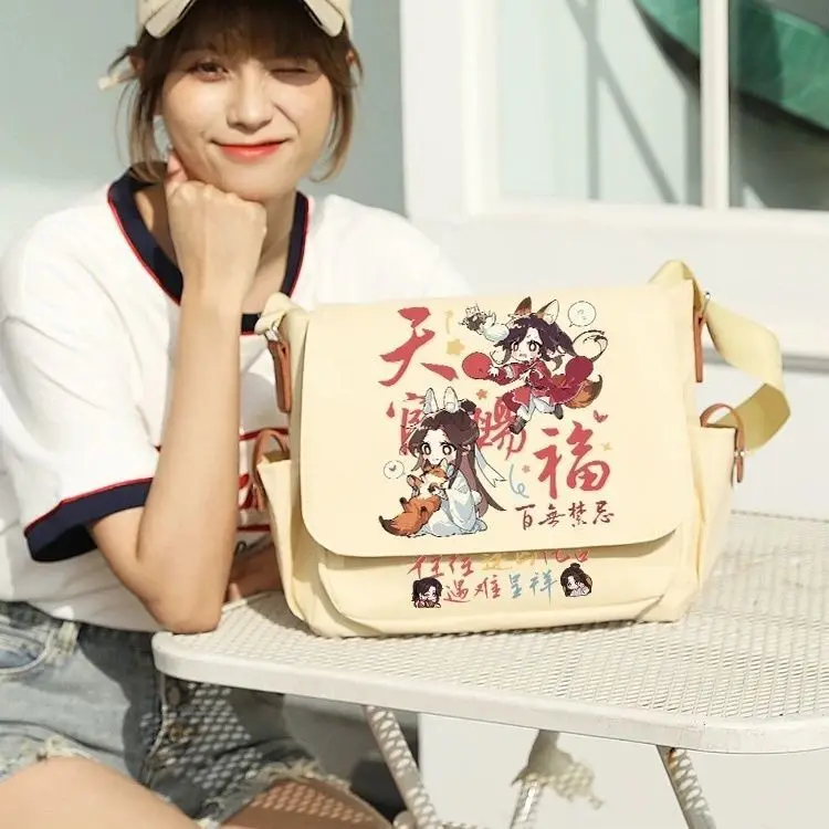 Tian Guan Blessing Merchandise Huacheng Xie Lian Anime Large Capacity Crossbody Shoulder Bag Student Backpack Anime