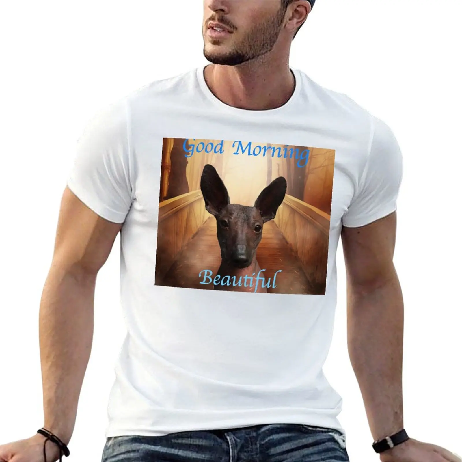 

good Morning Beautiful T-Shirt t shirts with prints cotton t shirt man man t shirts for men casual T-shirt