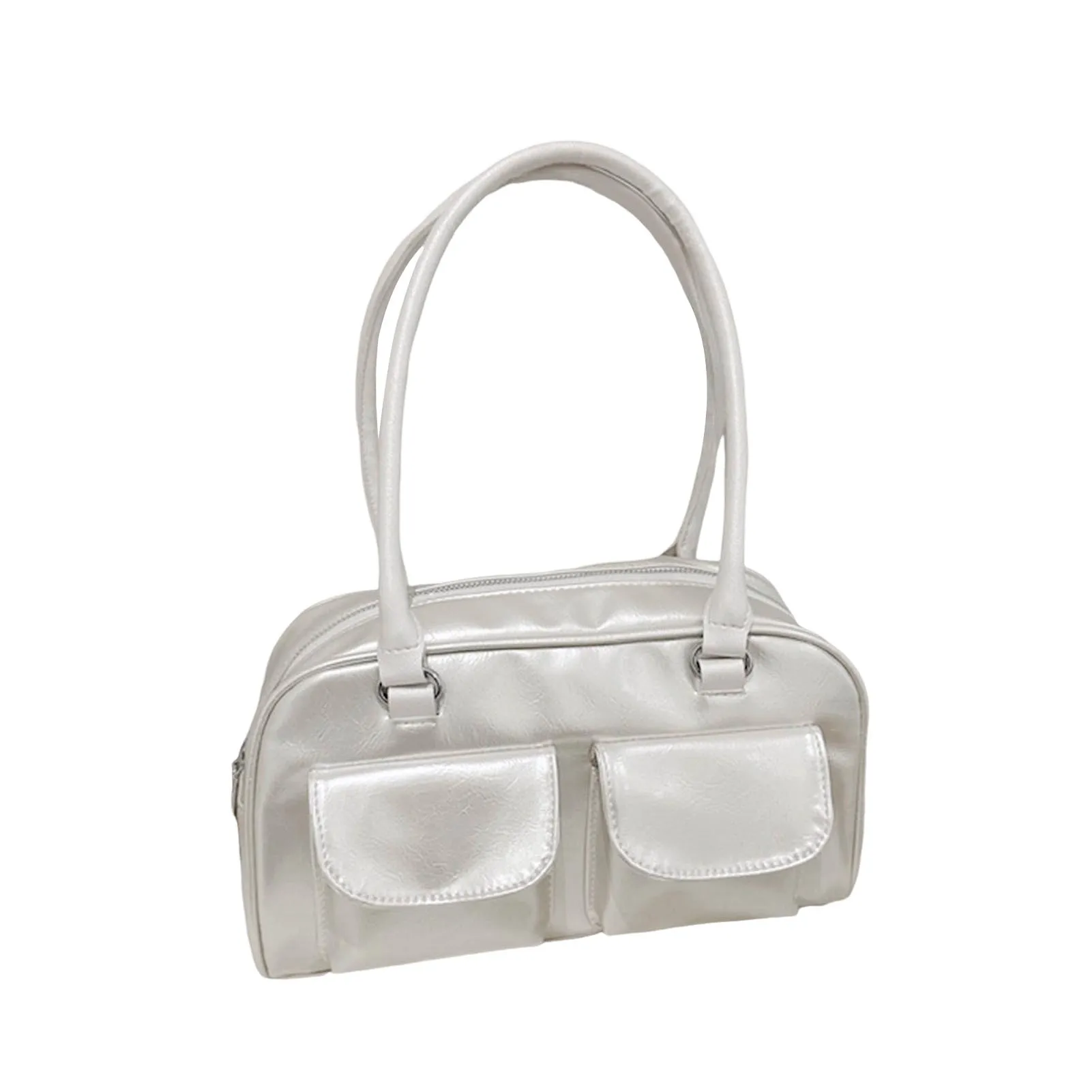 Tas Bahu Kasual Wanita dengan Permukaan Halus Tas Kasual Belanja untuk Penggunaan Sehari-hari dan Pekerjaan Kantor