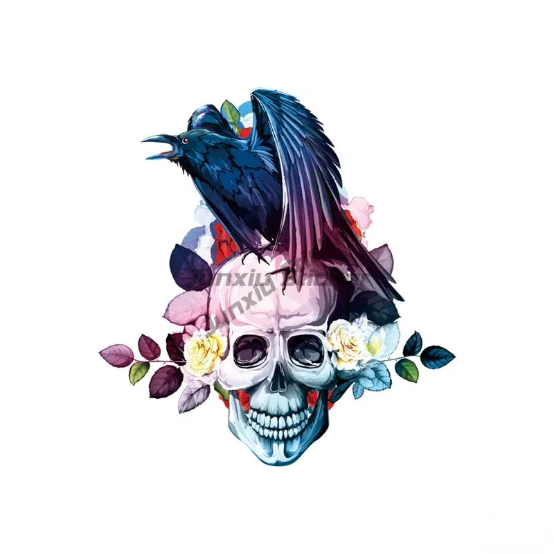 Creative Skull Personalized Sticker for Decorate Covered Scratch Table Off-road Laptop Car Window Motorcycle Camper Helmet