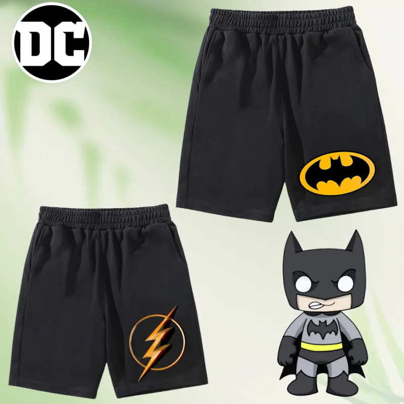 Personalidad DC The Flash Batman creativo anime impreso patrón casual moda versátil suelto transpirable cómodos pantalones cortos