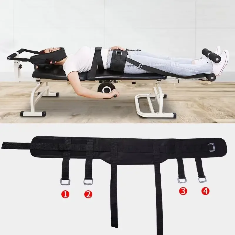 Waist Traction Belt Canvas Adjustable Household Cervical Lumbar Traction Belt Fortraction Bed Body Fatigue Spine Injurie Stretch