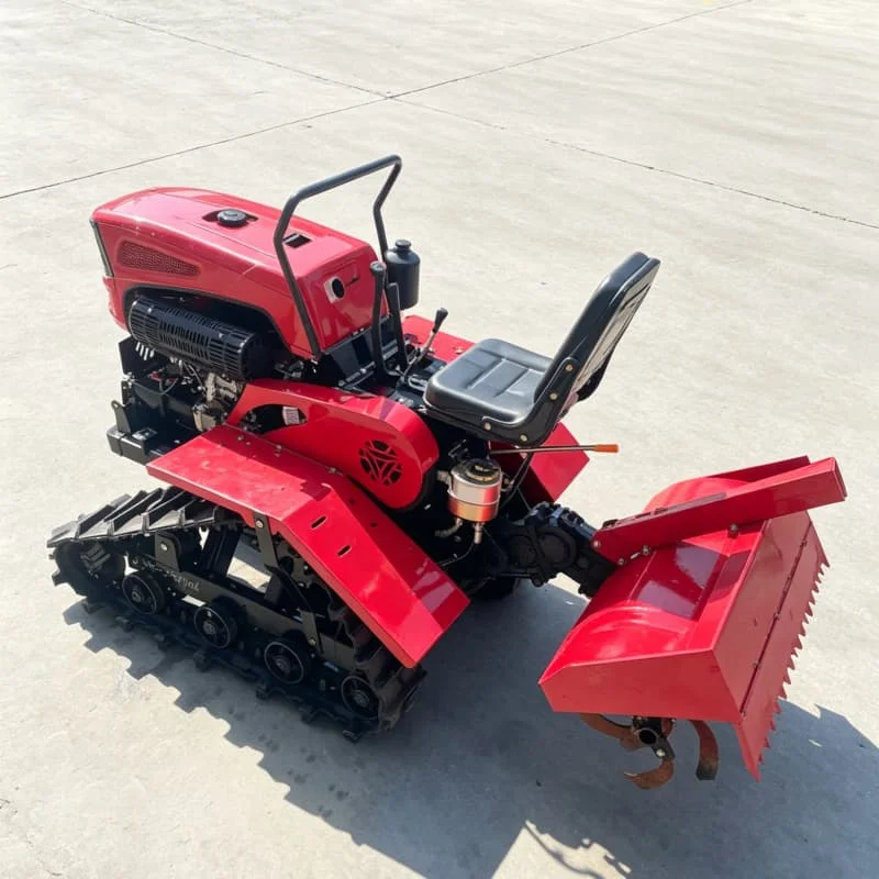 Customized Slope Anti‑Slip Crawler Cultivator, Multi‑functional Crawler Rotary Tiller, Upgraded Micro Tiller, Crawler Tractor