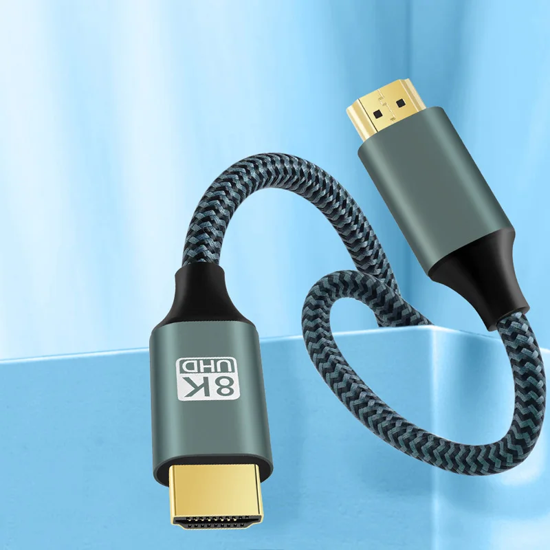 HDMI 2.1 Cable HDMI Cable 8K 60Hz 4K 120Hz 48Gbps Braided Cable EARC ARC HDCP Super High Speed for HDTV Laptop Projector PS5