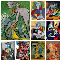 Spanish Painter Pablo Picasso Diamond Painting Abstract Works Of Art Cross Stitch Kit Embroidery Picture Mosaic Craft Home Decor