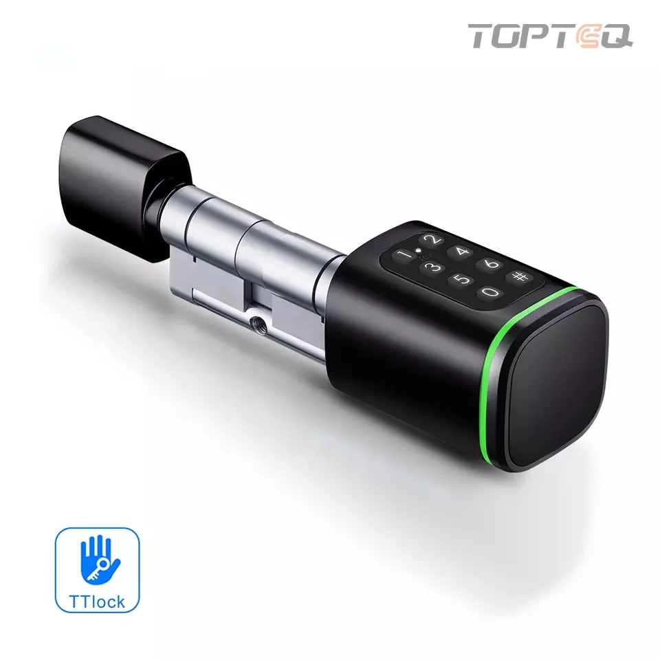 TOPTEQ S1K 2023 New Stylish Cylinder Lock Smart Lock Door Aluminium Ttlock Digital Cabinet Lock