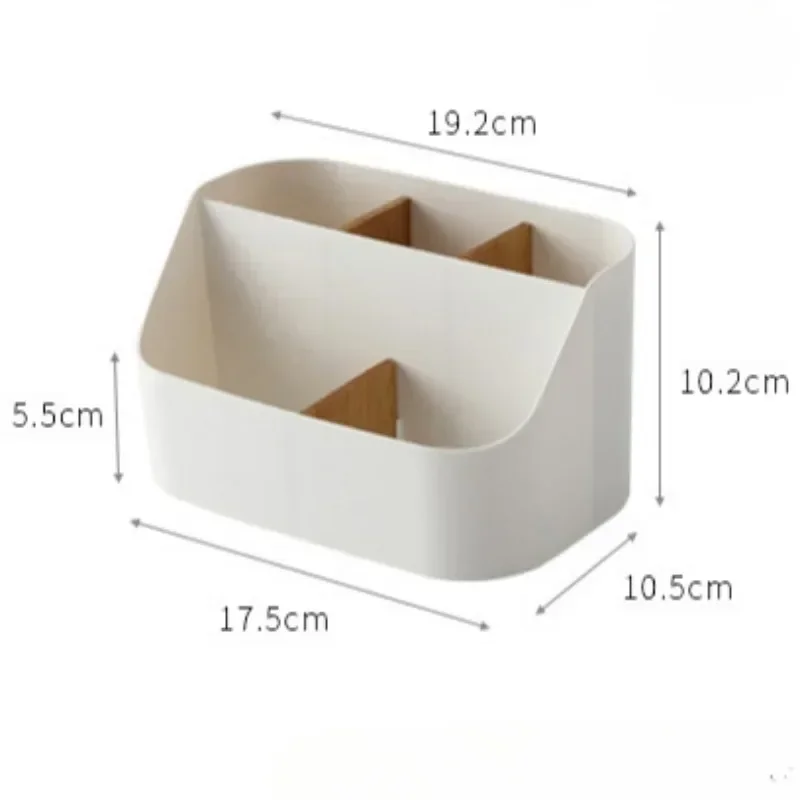 Desk Storage Box Office Supplies Box Makeup Cosmetic Desktop Organizer Plastic Storage Dividing Box for Office Living Room