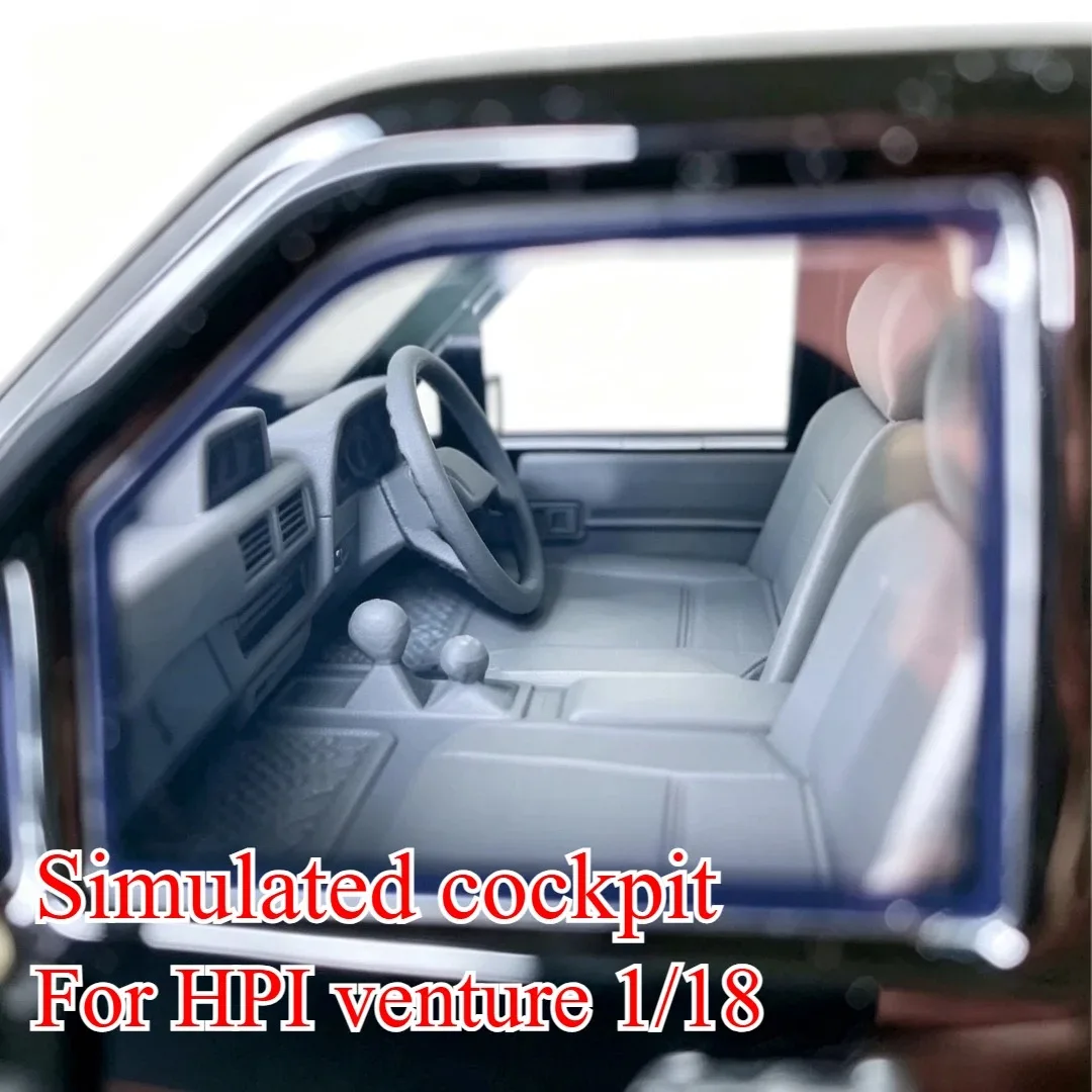 1/18 RC Offroad Crawler Custom Scale Simulated Cockpit Interior For HPI Venture Precise Decorative Mood Appearance Upgrade Parts