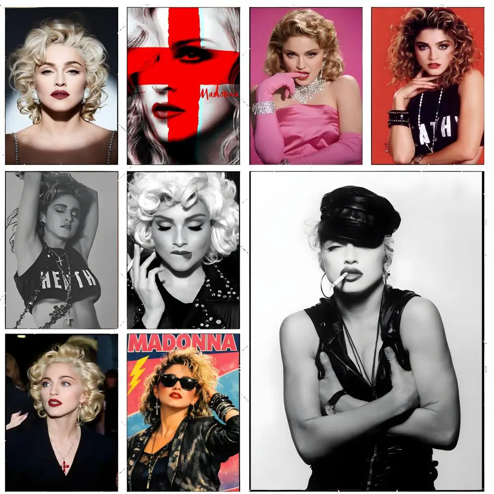 Pop Icon Music M-Madonna Bad Girl Poster Premium Decor Art & Gift for Household Lounge Home Ornaments