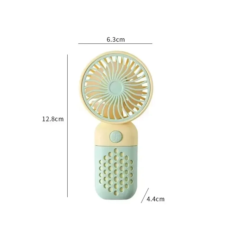 2024 Nowy ręczny wentylator ładujący Cartoon Cute Small Student Charging Small Fan Przenośny mini wentylator USB Mini Pocket