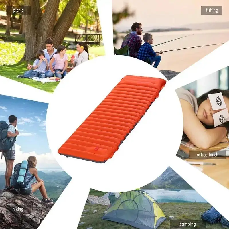 

Outdoor Ultralight Air Sleeping Pad Foldable and Portable Self-inflating Mat Waterproof Inflatable Mattress for Camping Travel