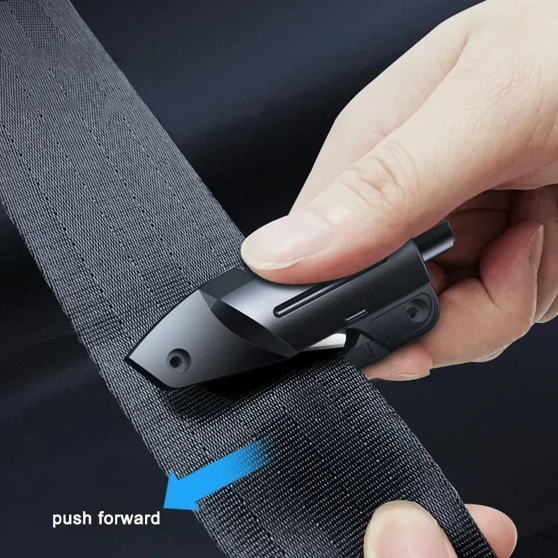 2-in-1 Car Seat Belt Cutter Knife Emergency Car Window Breaker Safety Hammer Multifunction Lifesaving Tool Escape Device