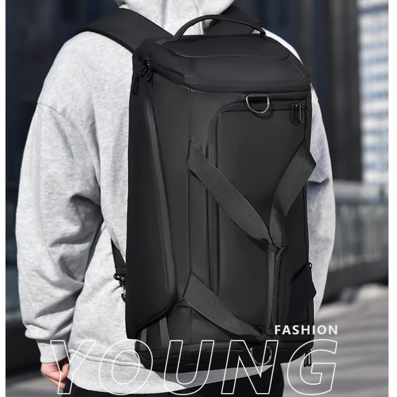 Fitness bag for men with dry and wet separation shoulder bag  training and sports, large capacity luggage, backpack, travel bag