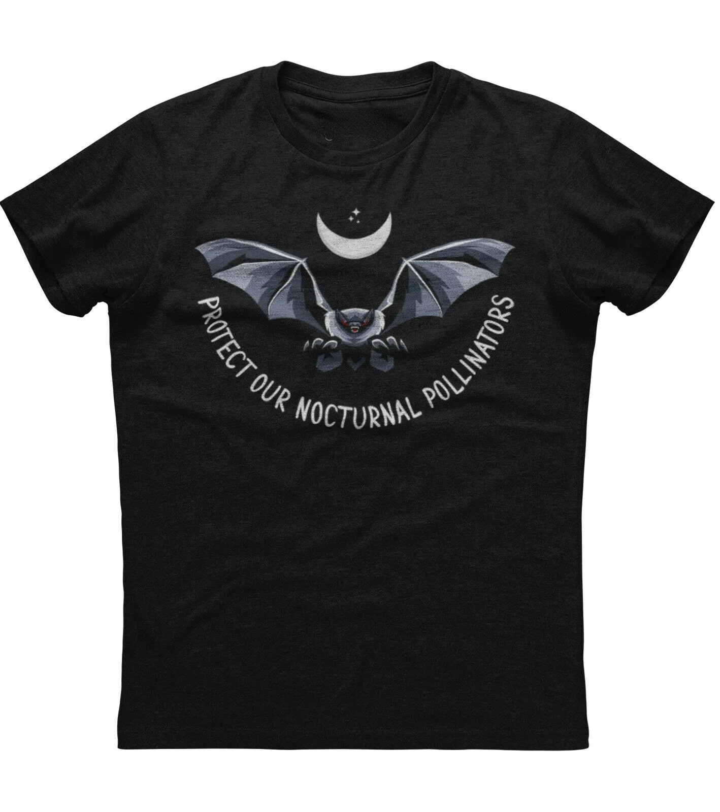 

Protect Our Nocturnal Pollinators Bat T-Shirt 100% Cotton O-Neck Summer Short Sleeve Casual Mens T-shirt Size S-3XL