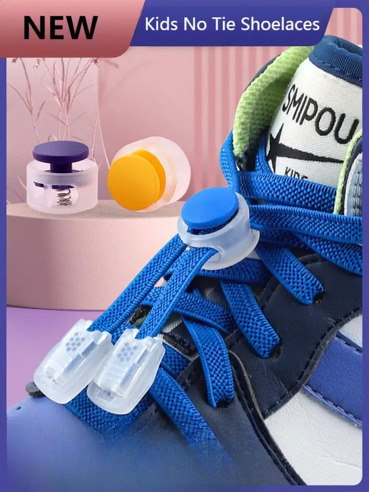 New Elastic laces Sneakers Spring Lock Shoelaces without ties Kids Adult Quick Shoe laces Rubber Bands for Shoes Flat Shoelace