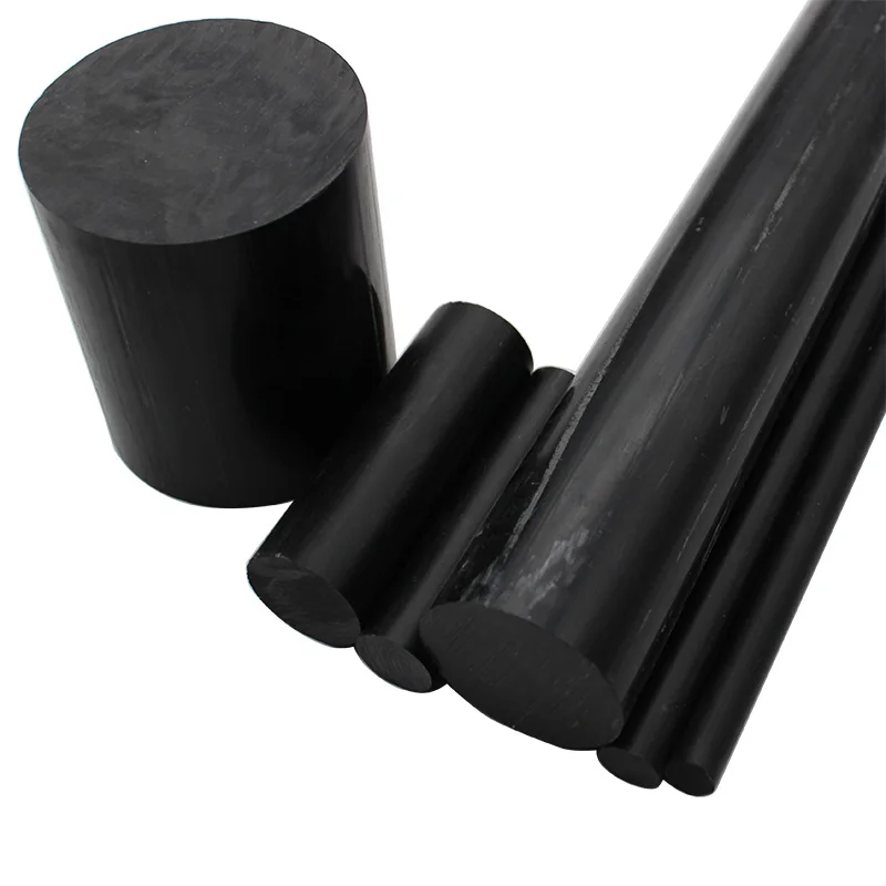 Black ABS Rod Machinable Plastic Round Bar Stock 6mm 8mm 10mm 12mm 15mm 20mm 25mm 30mm 35mm 40mm 45mm 50mm 60mm 65mm