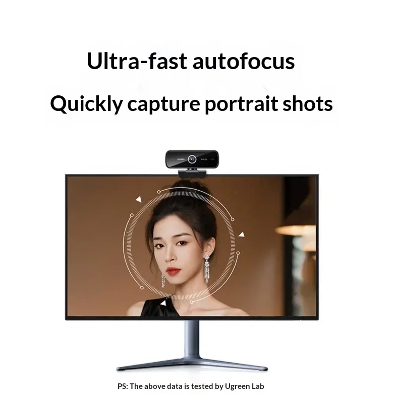 UGREEN CM926-75593 USB Webcam 2K 30fps 4MP Auto Focus PC Camera for Streaming Video Call Meeting