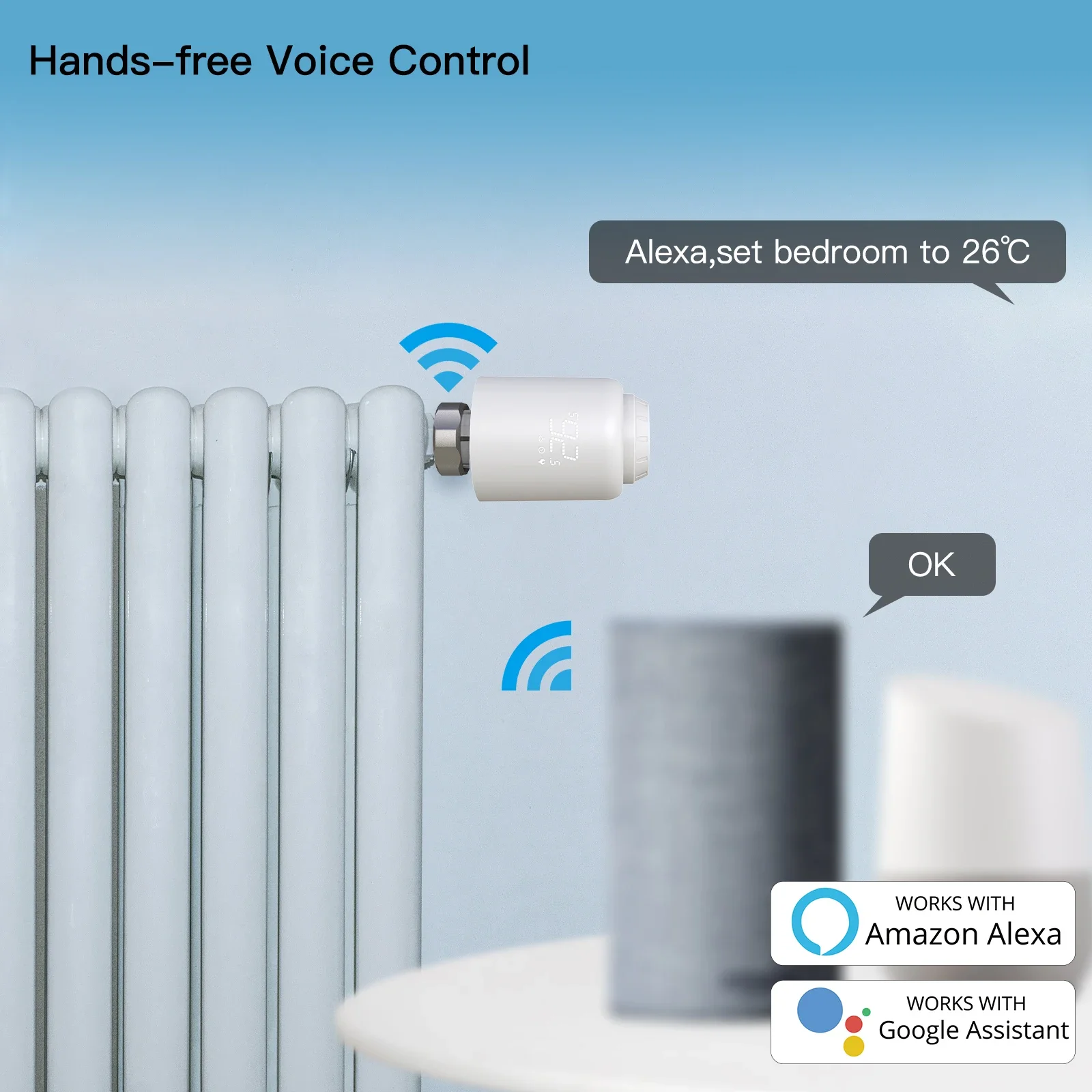 Actionneur de Valve de radiateur thermostatique Tuya Smart WiFi, contrôleur de température de chauffage à distance, commande vocale Alexa Google Home