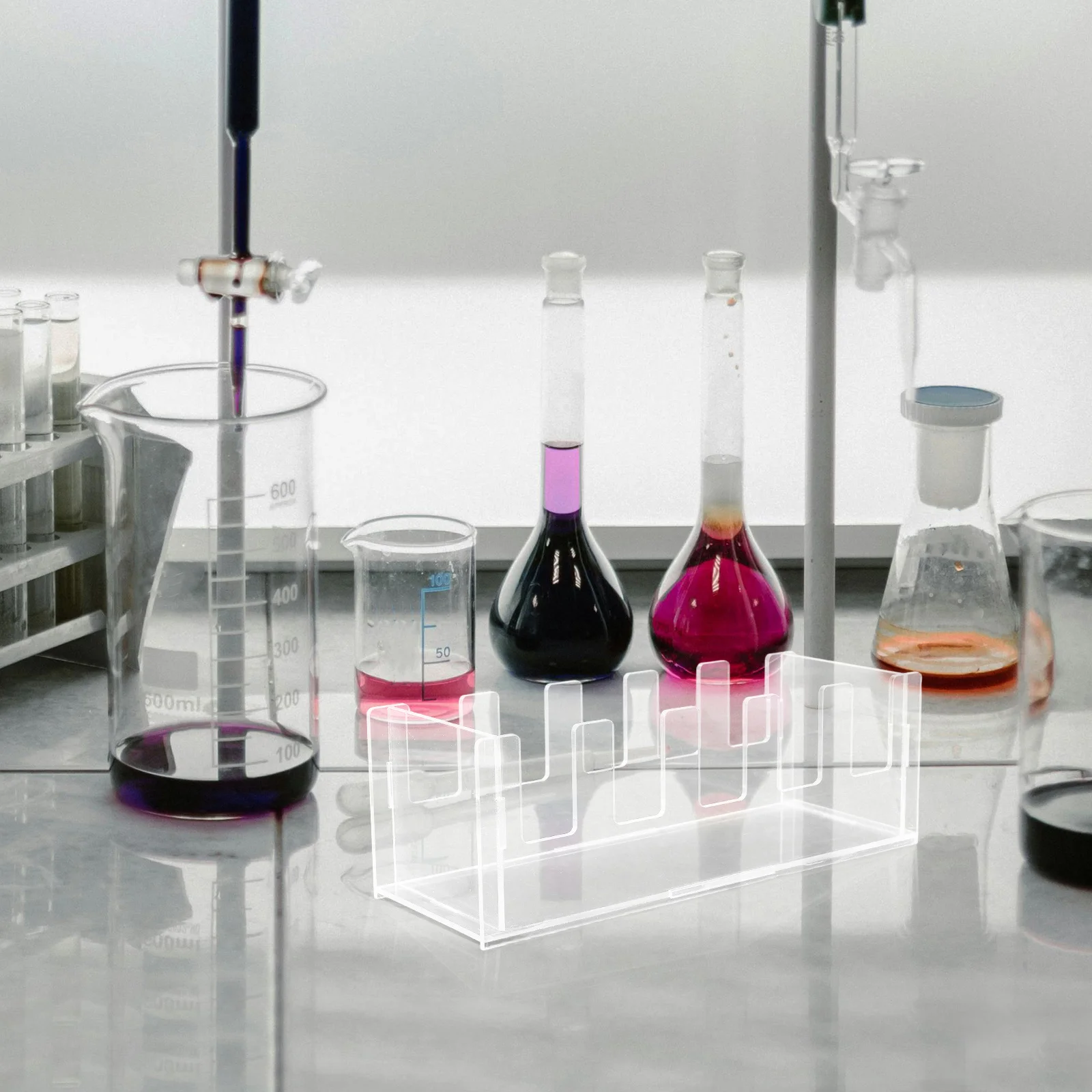 

Transparent Acrylic Laboratory Dish Storage Rack Multifunctional Efficient Organization Stand for Petri Dishes 90mm