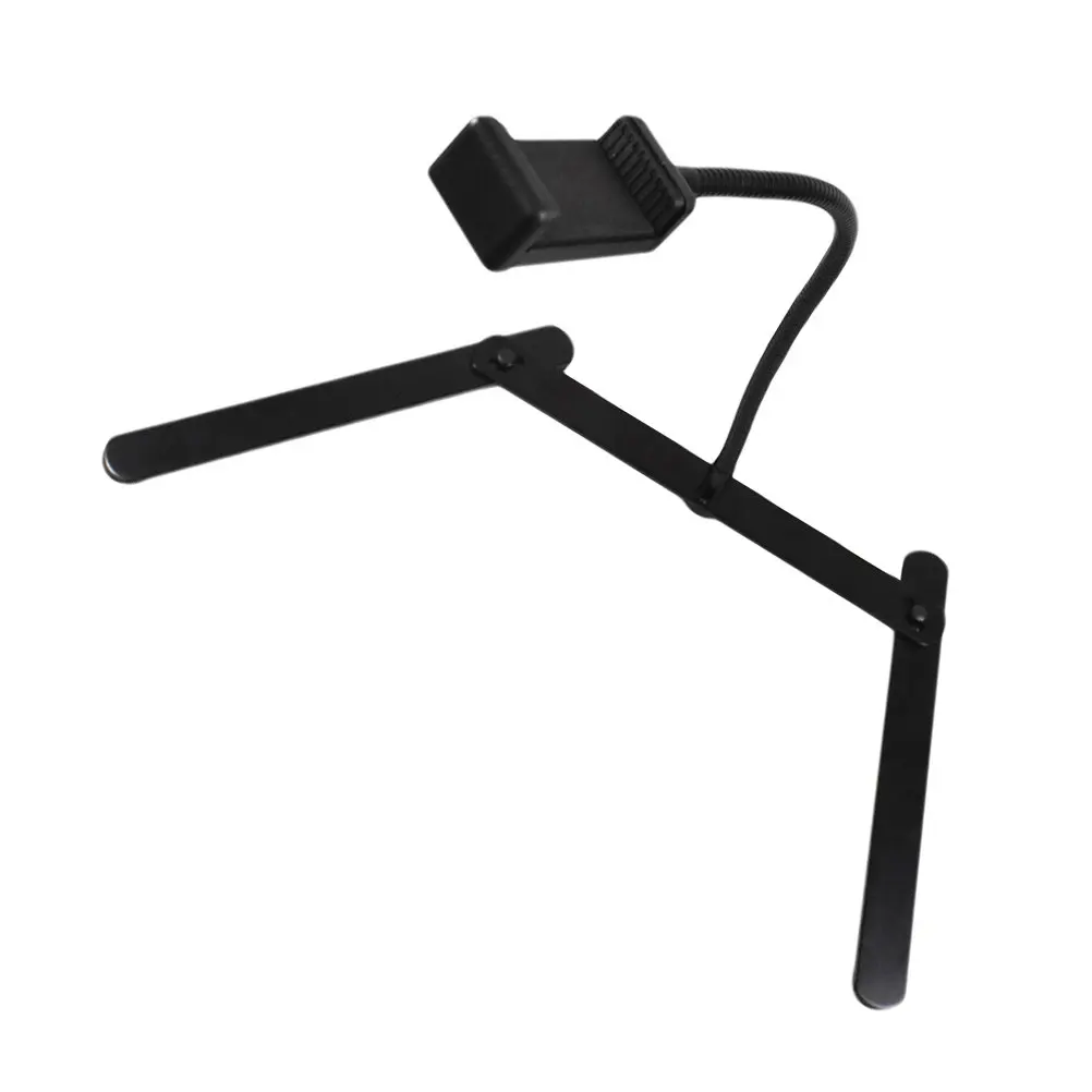 

Overhead Phone Mount Metal Hose Stable Structure Foldable Phone Tripod Stand for Live Streaming Recording Sketching Video Holder