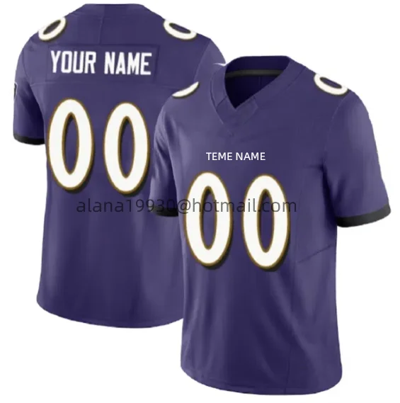 Custom Baltimore #10 Emory Jones #31 Dalvin Cook #4 Zay Flowers #22 Derrick Henry Purple Vapor F.U.S.E. Stitched Jersey