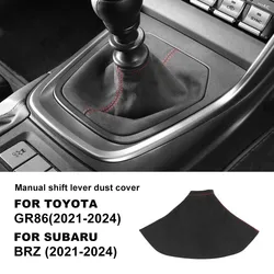 For Subaru BRZ ZD8 Toyota GR86 ZN8 2021 2022 2023 2024 2025 Suede Car Manual Knob Gear Shift Boot RHD LHD Interior Accessories