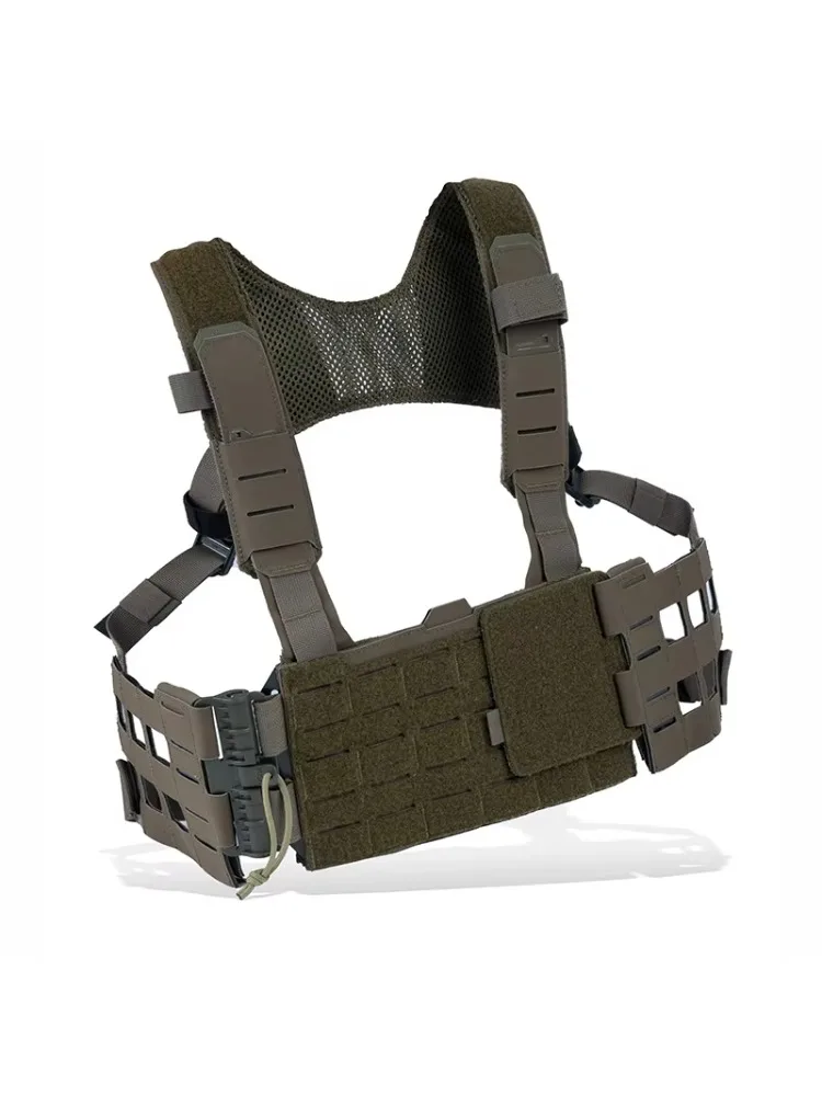 Taktyczny zestaw rozszerzający MOLLE Chest Rig w stylu kamuflażu, system szybkiego odpinania, panel HX do sprzętu airsoftowego i myśliwskiego. — 2