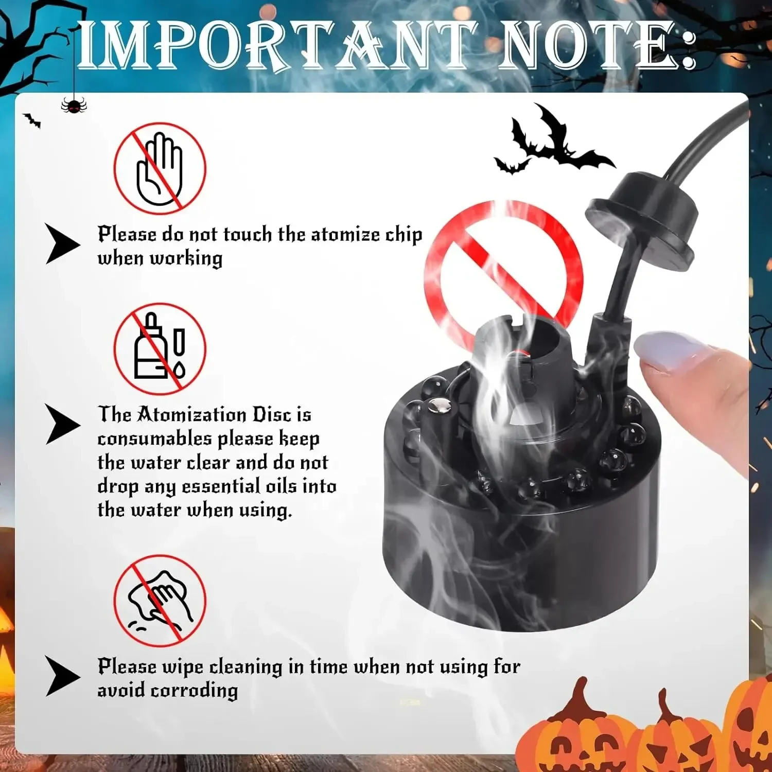 Ultrasonic  Maker 24V Nebulizer Atomizer  Fogger  Lamp with 12 Lights  Humidifier Diffuser  Maker