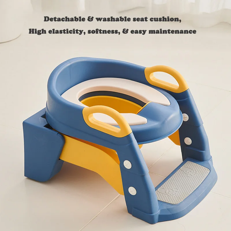 Newly Upgraded Step Stool Portable Toilet Seat Foldable Children\'s Pot Potty Training Seat Portable Potty Child Pot Bebe Toilet