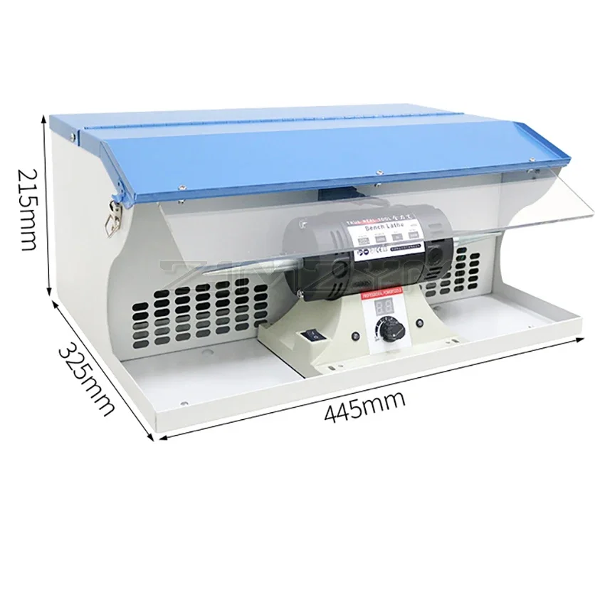 1200W Polishing Machine Grinder With Dust Collector Polishing Grinding Motor Bench Grinder Polisher Jewelry Polisher Machine