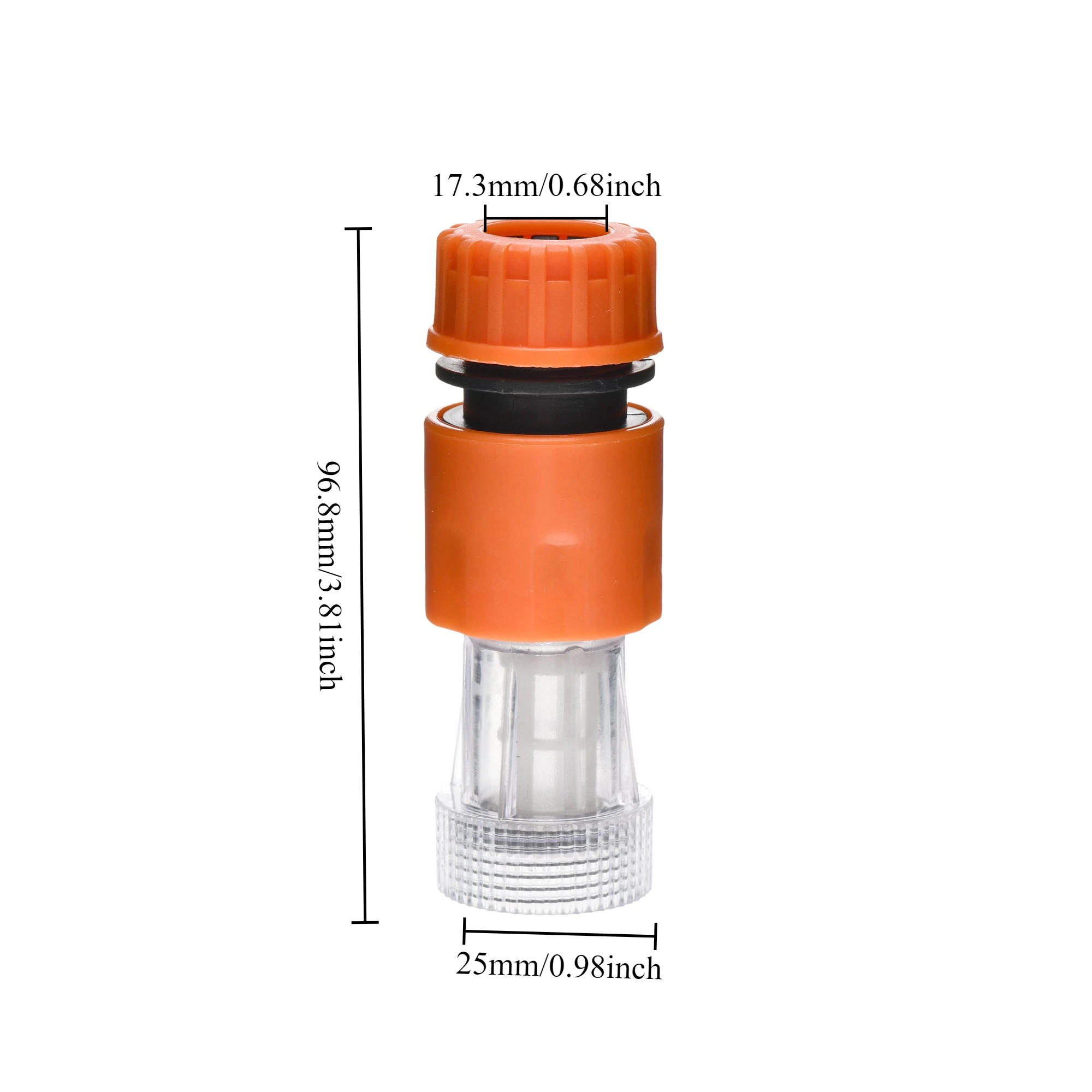 

3/4" Female Pressure Washer Quick Connector with Filter Washing Machine Faucet Joint Garden Irrigation Adapter
