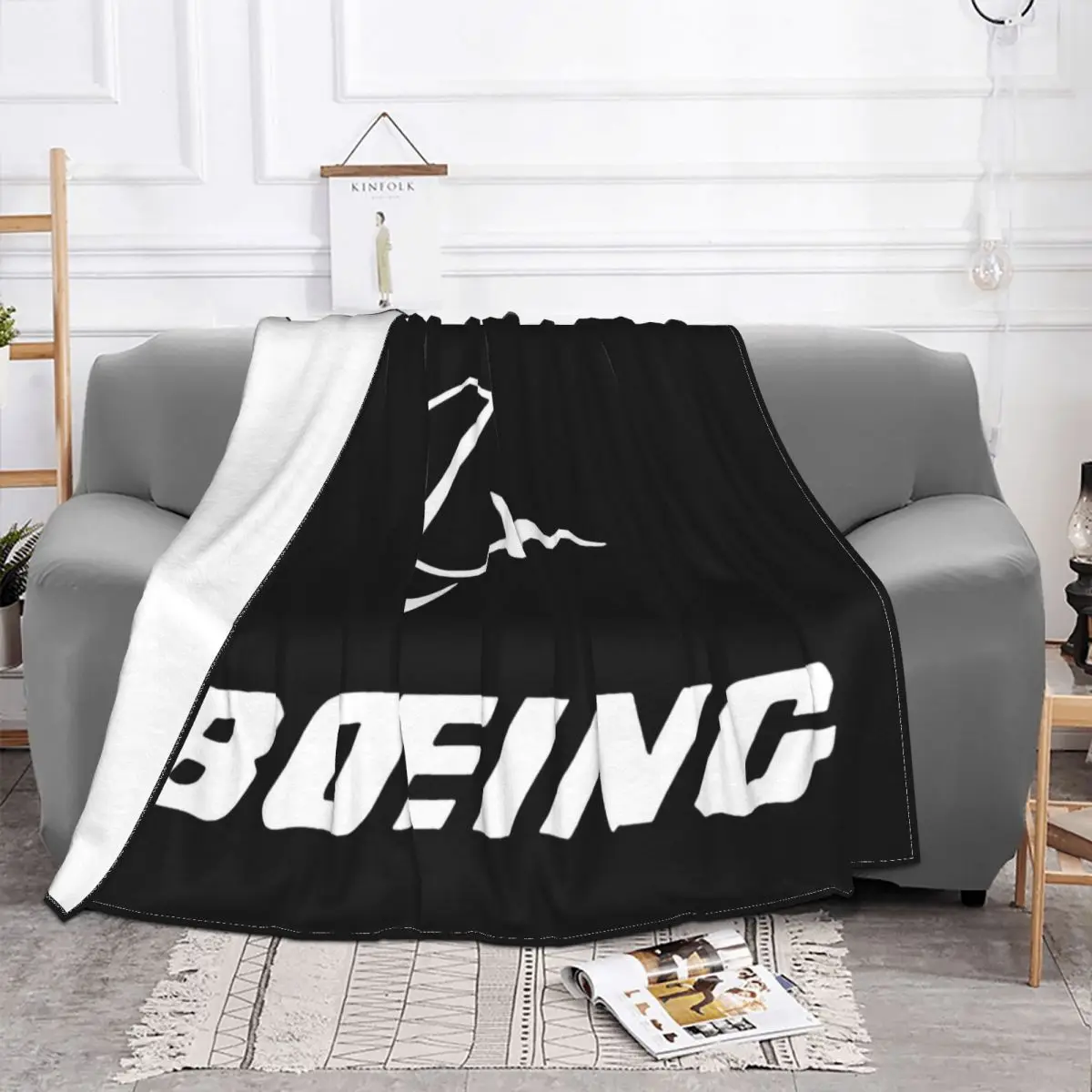 Boeing Logo Popular Tagless Women Men Fresh Design Pure New Arrival Harajuku Anime Streetwear New Throw Blanket