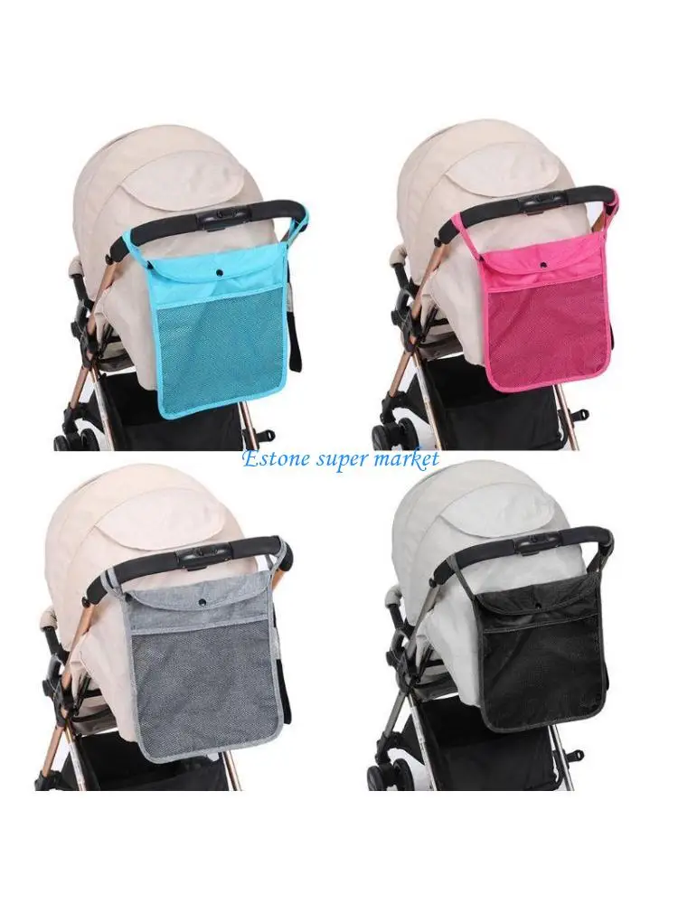 

090B Large Capacity Children Carts Mesh Net Storage Bag Baby Carriage Hanging Bag