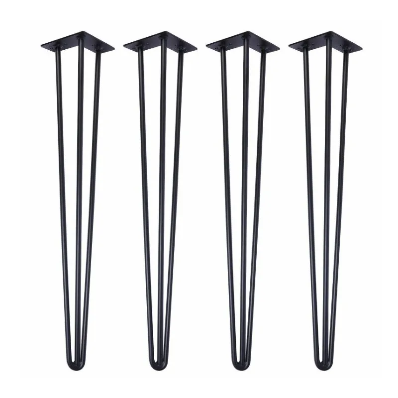 Pernas de móveis de ferro, 4 unidades, pés de mesa de metal para mesa, sofá, armário, cama, pernas de substituição diy, pés de balcão dourados resistentes