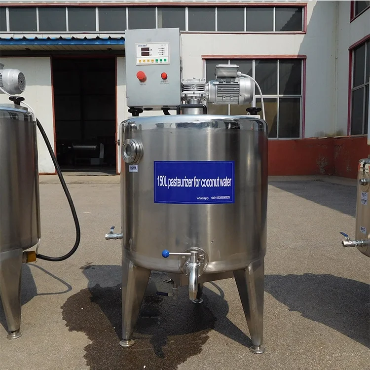 Factory Direct Sale 100L 300L 500L Pasteurizer Large Capacity Milk Pasteurization Machine