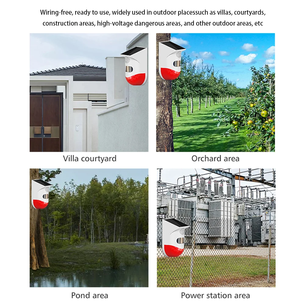 Alarm Sensor tubuh manusia dengan suara ringan, Alarm Sensor waktu siaga ultra-panjang untuk peringatan pencuri