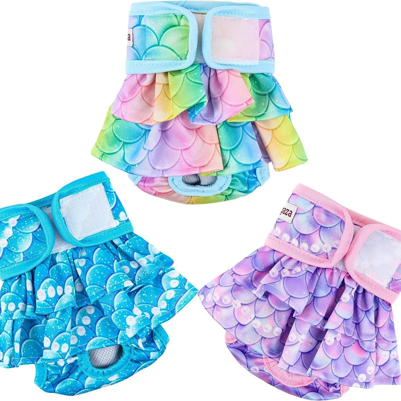 Dog Diaper Pet Physiology Pants Canine Leak-proof Menstrual Diaper Dog Mermaid Dress Up